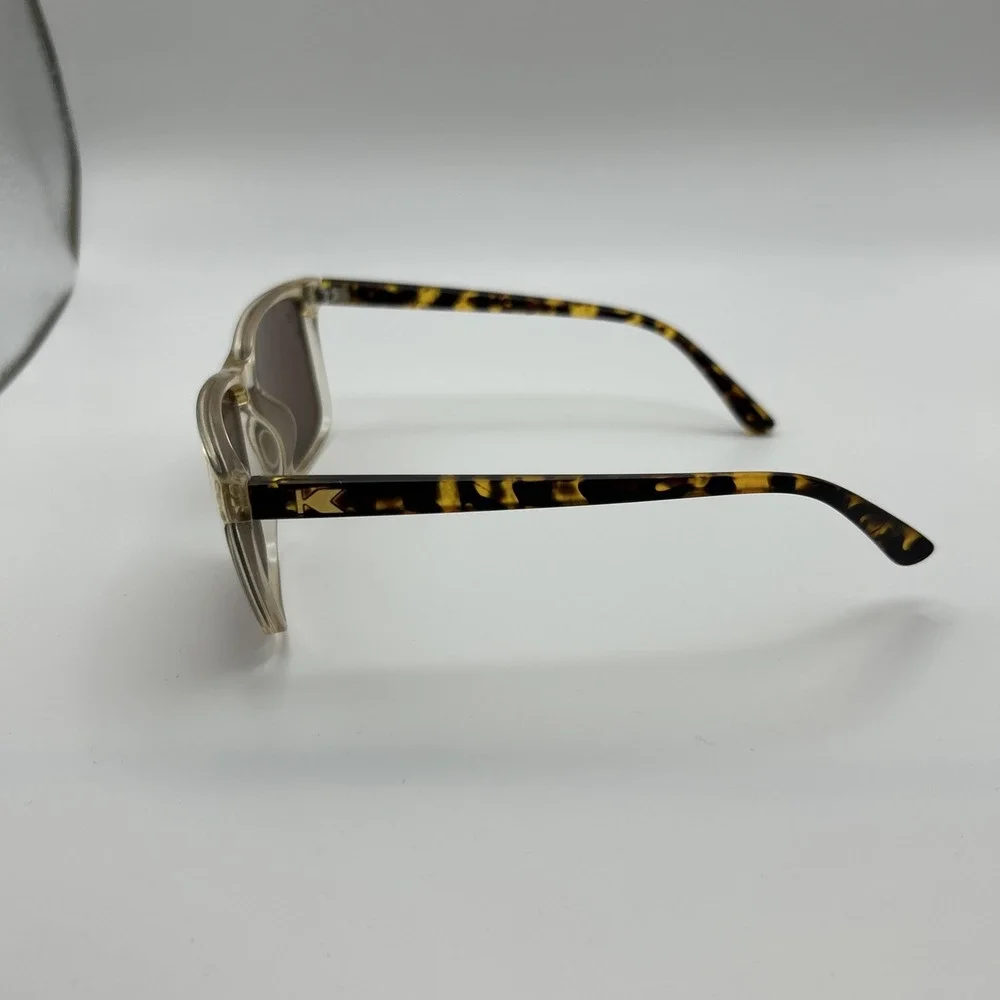 Knockaround Fast Lanes Tortoise/Clear Frame Sunglasses Brown Lenses